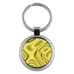 Golden Wave  Key Chain (round)