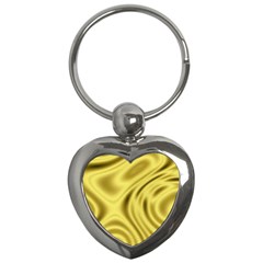 Golden Wave  Key Chain (heart)