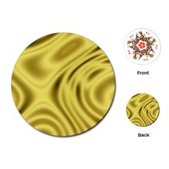 Golden Wave  Playing Cards Single Design (round)