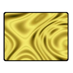 Golden Wave  Fleece Blanket (small) by Sabelacarlos