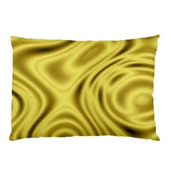 Golden Wave  Pillow Case (two Sides) by Sabelacarlos