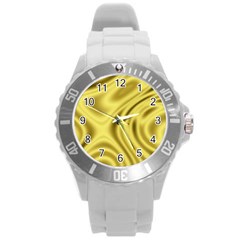 Golden Wave  Round Plastic Sport Watch (l) by Sabelacarlos