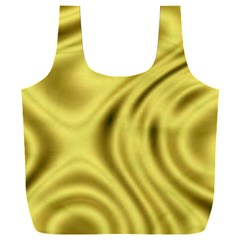 Golden Wave  Full Print Recycle Bag (xxl) by Sabelacarlos