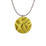 Golden Wave 1  Button Necklace Front