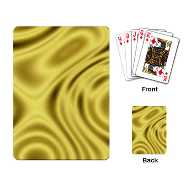 Golden Wave Playing Cards Single Design (Rectangle)