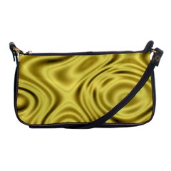 Golden Wave Shoulder Clutch Bag