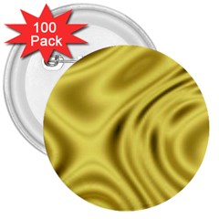 Golden Wave 3  Buttons (100 Pack)  by Sabelacarlos