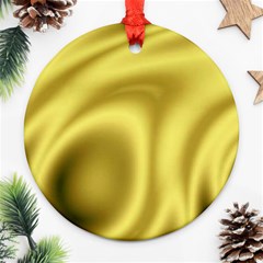 Golden Wave 2 Ornament (round) by Sabelacarlos