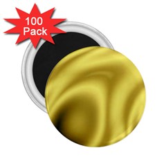 Golden Wave 2 2 25  Magnets (100 Pack)  by Sabelacarlos