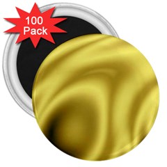 Golden Wave 2 3  Magnets (100 Pack) by Sabelacarlos