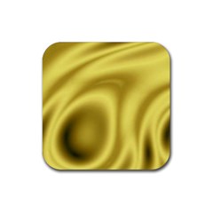 Golden Wave 2 Rubber Coaster (square)  by Sabelacarlos