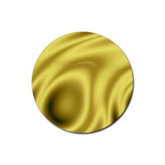 Golden Wave 2 Rubber Coaster (round)  by Sabelacarlos