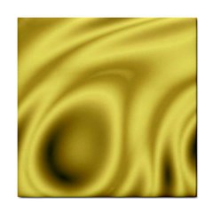 Golden Wave 2 Tile Coaster by Sabelacarlos