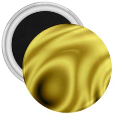 Golden Wave 2 3  Magnets by Sabelacarlos