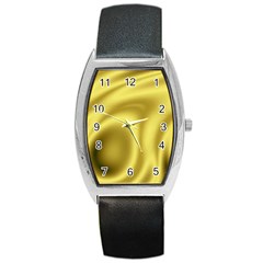 Golden Wave 2 Barrel Style Metal Watch by Sabelacarlos