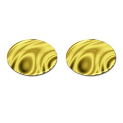 Golden Wave 2 Cufflinks (oval) by Sabelacarlos