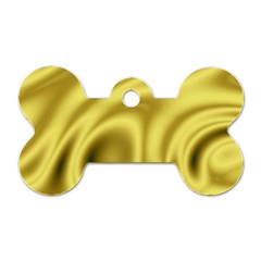 Golden Wave 2 Dog Tag Bone (two Sides) by Sabelacarlos