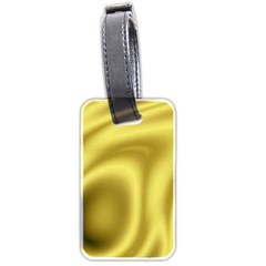 Golden Wave 2 Luggage Tag (two Sides) by Sabelacarlos