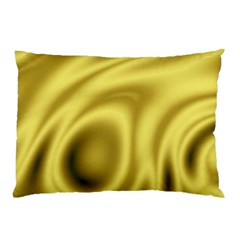 Golden Wave 2 Pillow Case (two Sides) by Sabelacarlos