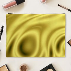 Golden Wave 2 Cosmetic Bag (xl) by Sabelacarlos