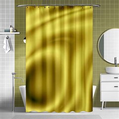 Golden Wave 2 Shower Curtain 48  X 72  (small)  by Sabelacarlos