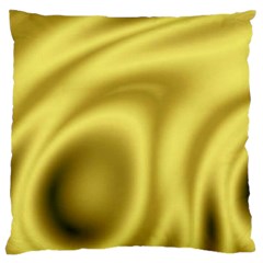 Golden Wave 2 Large Flano Cushion Case (one Side) by Sabelacarlos