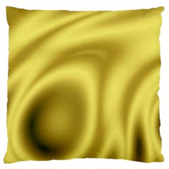 Golden Wave 2 Large Cushion Case (one Side) by Sabelacarlos