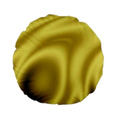 Golden Wave 2 Standard 15  Premium Round Cushions by Sabelacarlos