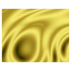 Golden Wave 2 Double Sided Flano Blanket (medium)  by Sabelacarlos