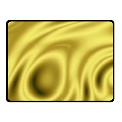 Golden Wave 2 Double Sided Fleece Blanket (small)  by Sabelacarlos