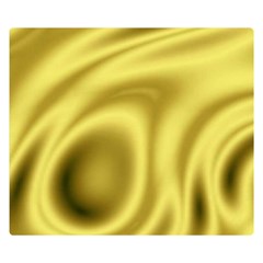 Golden Wave 2 Double Sided Flano Blanket (small)  by Sabelacarlos