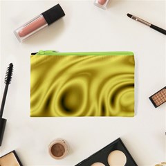 Golden Wave 2 Cosmetic Bag (xs) by Sabelacarlos