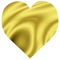 Golden Wave 2 Wooden Puzzle Heart by Sabelacarlos