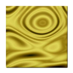 Golden Wave 3 Tile Coaster by Sabelacarlos