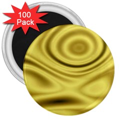 Golden Wave 3 3  Magnets (100 Pack) by Sabelacarlos