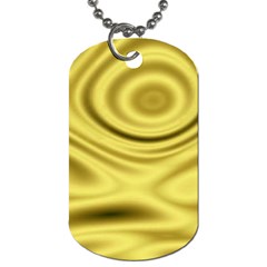 Golden Wave 3 Dog Tag (one Side) by Sabelacarlos