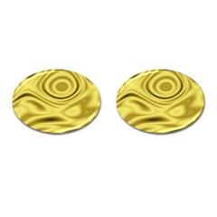 Golden Wave 3 Cufflinks (oval) by Sabelacarlos