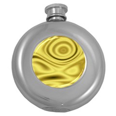 Golden Wave 3 Round Hip Flask (5 Oz) by Sabelacarlos