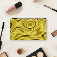 Golden Wave 3 Cosmetic Bag (small) by Sabelacarlos