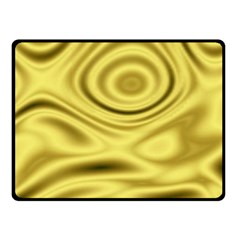 Golden Wave 3 Double Sided Fleece Blanket (small)  by Sabelacarlos