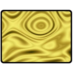 Golden Wave 3 Double Sided Fleece Blanket (large)  by Sabelacarlos