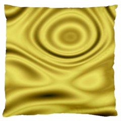 Golden Wave 3 Large Flano Cushion Case (two Sides) by Sabelacarlos