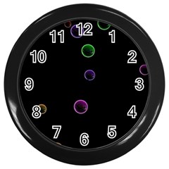 Bubble In Dark 2 Wall Clock (black) by Sabelacarlos