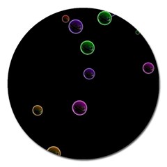 Bubble In Dark 2 Magnet 5  (round) by Sabelacarlos