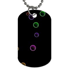 Bubble In Dark 2 Dog Tag (one Side) by Sabelacarlos