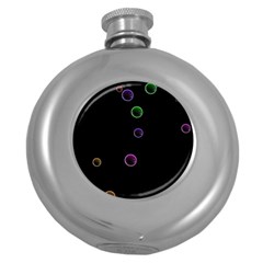 Bubble In Dark 2 Round Hip Flask (5 Oz) by Sabelacarlos