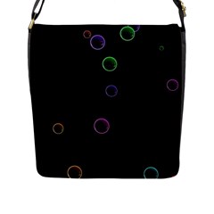 Bubble In Dark 2 Flap Closure Messenger Bag (l)