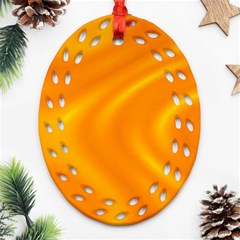 Honey Wave 1 Ornament (oval Filigree) by Sabelacarlos