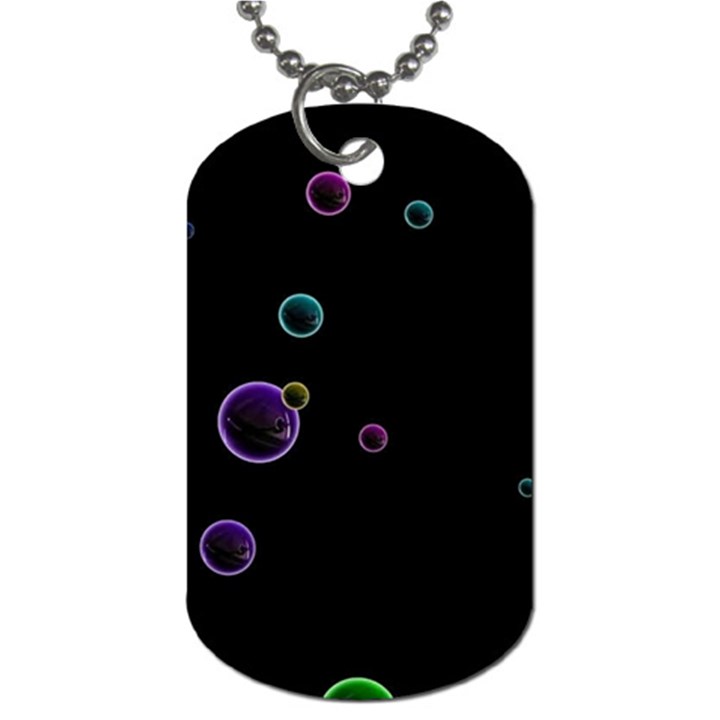 Bubble In Dark Dog Tag (Two Sides)