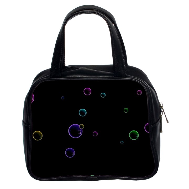 Bubble In Dark Classic Handbag (Two Sides)